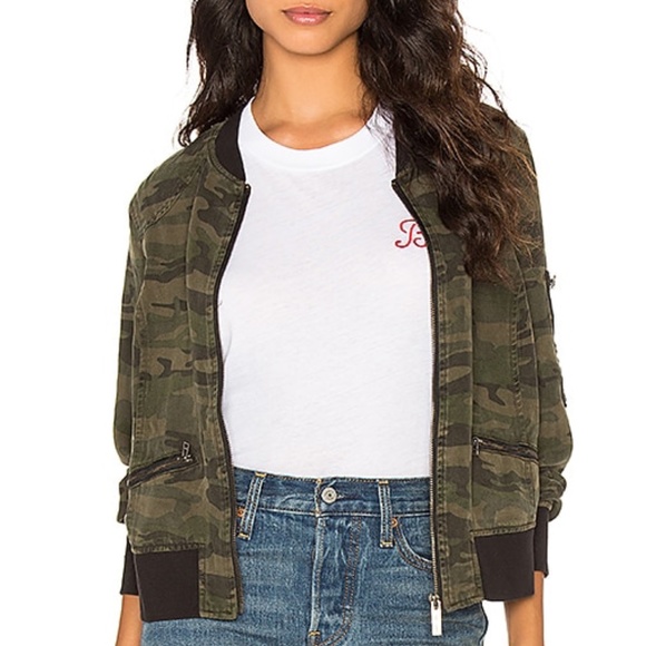 πHOST PICKπ Sanctuary Camo Print Bomber Jacket - Picture 4 of 12